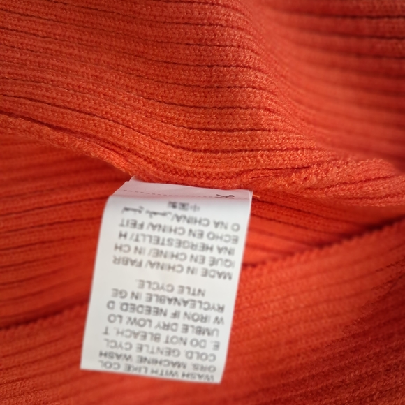 Source Unknown Orange Ribbed Cardigan - Picture 5 of 6